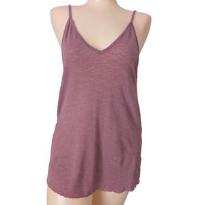 Urban Outfitters Project Social T Tank Top Small Oversized Pink High Low Boho